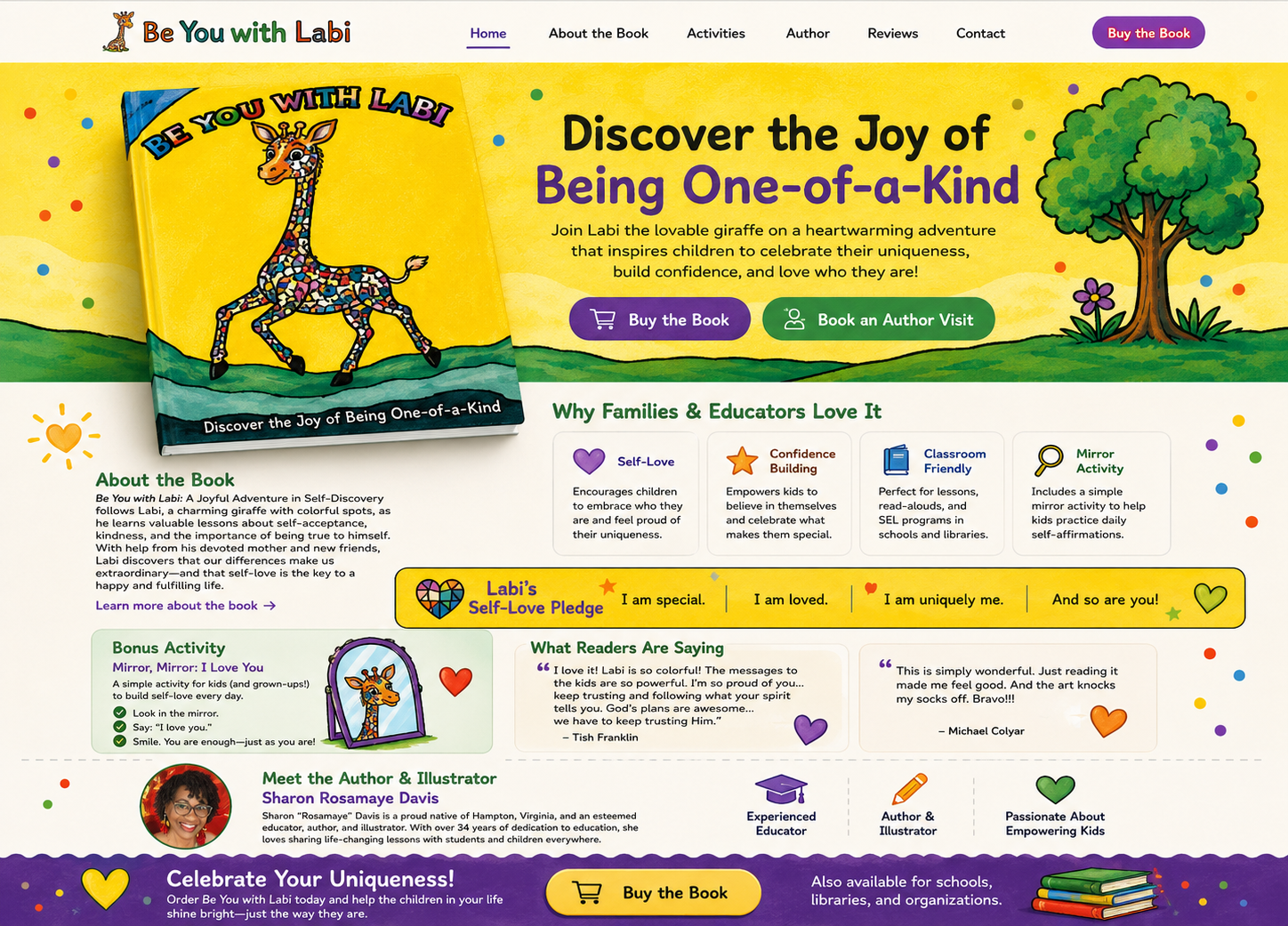 Home page for Be You with Labi